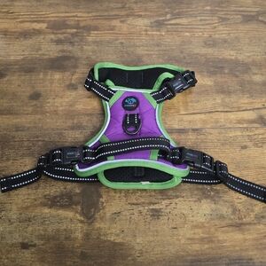 Phoepet Purple and Green Dog Harness Size Small